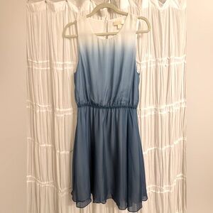 ERIN by Erin Fetherston Blue Ombre Sleeveless Midi Dress